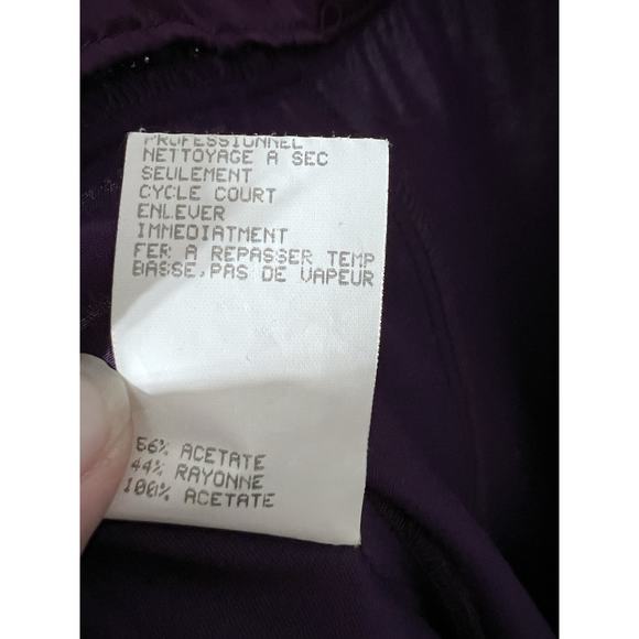 90s Jessica McClintock Gunne Sax Maxi Satin Prom Dress Plum Purple 7/8 Y2K VTG - Picture 9 of 14